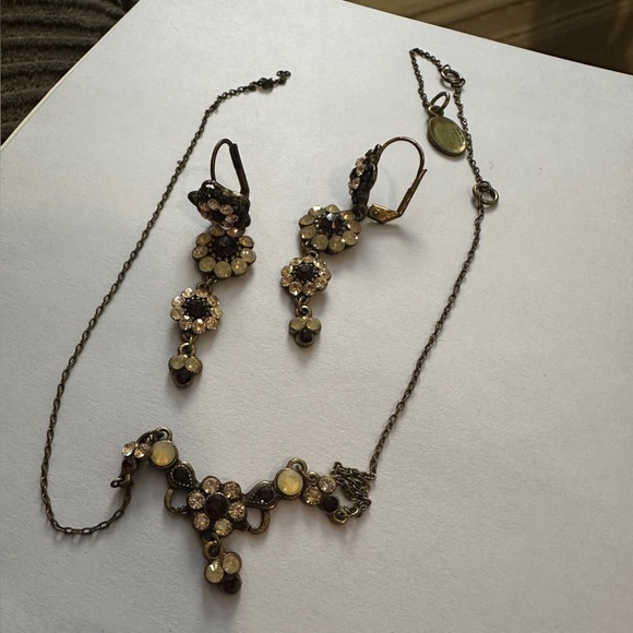 Michal Negrin Earrings and matching Necklace - Picture 5 of 6